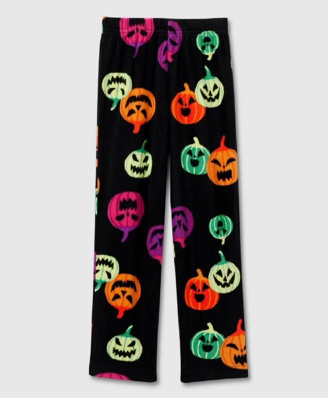 Photo 1 of Toddler Halloween Pumpkin Fleece Pajama Pants - Hyde & EEK! Boutique
