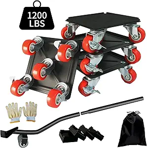 Photo 1 of Heavy Duty Furniture Movers with Wheels,Furniture Dolly 5 Wheels,Furniture Movers Sliders 360 Ratating,1200lbs/550kg Load Capacity,Furniture Lift Mover Tool Set for Sofa,Fridge,Washing Machine SYMORIN
