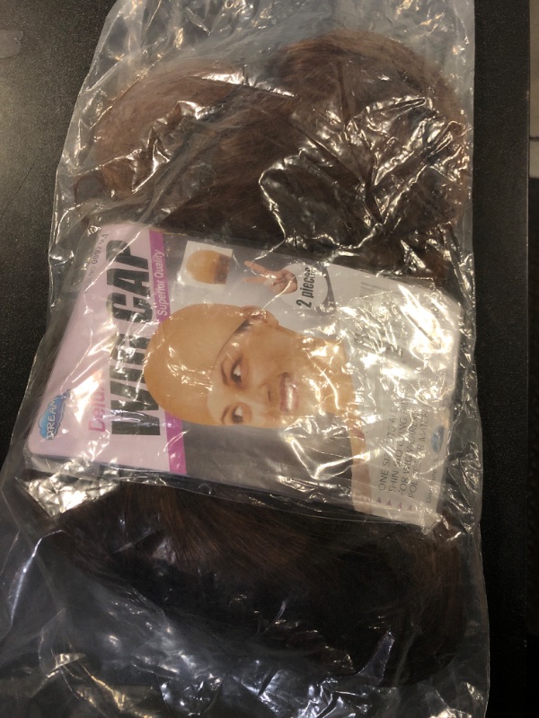 Photo 1 of WIGNEE Lace Front Wig Body Wave Brown Wig Long Curly Wigs Dark Brown Synthetic Lace Front Wigs for Black Women Brown Wigs For Women with Wig Cap