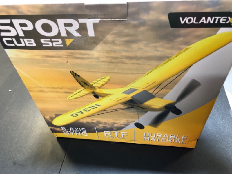 Photo 2 of VOLANTEXRC RC Plane Trainer Sport Cub 3CH Remote Control Airplane with Prop Saver, 6-Axis Gyro Stabilizer & 3 Modes to Fly, Radio Controlled Aircraft RTF for Beginners, Kids and Adults (400mm,Yellow)