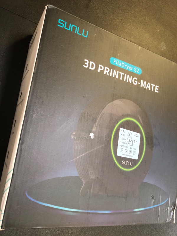 Photo 2 of [Upgraded with Fan] 2024 SUNLU Official Filament Dryer Box S2 for 3D Printer Filament, Upgrade Filament Storage Dehydrator for PLA PETG ABS Nylon PA Filament 1.75 2.85 3.00mm