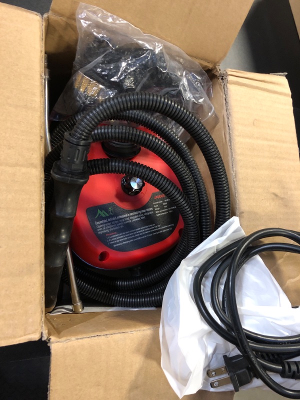 Photo 1 of Irishom 2500W Handheld Steam Cleaner High Temperature Pressurized Steam Cleaning Machine Portable Car Steamer with Brush Heads (Red)