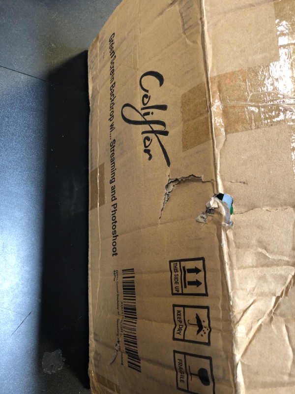 Photo 1 of Green Screen Backdrop with Stand, 8x5ft Portable Greenscreen Background with Stand, T-Shape Green Screen Stand kit with 6 Spring Clamps, Sandbag, Carry Bag for Zoom, Video, Streaming and Photoshoot