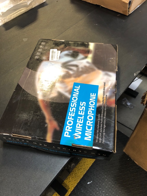 Photo 1 of Wireless Microphone System 2 Channels, Metal Dual Professional UHF Cordless Dynamic Handheld Mic for Home Karaoke Singing Church Wedding DJ, 164ft