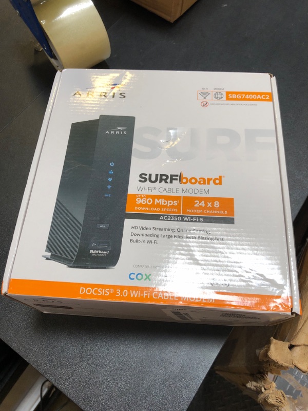 Photo 4 of ARRIS SURFboard SBG7400AC2 DOCSIS 3.0 Cable Modem and AC2350 Wi-Fi Router