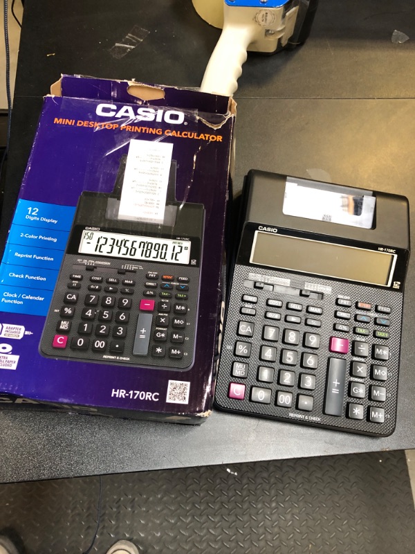 Photo 2 of Casio HR-170RC Plus, Desktop Printing Calculator (New Version of The HR-100TM)