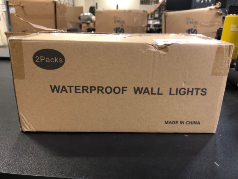 Photo 1 of DAKAFUL Outdoor Wall Lights 2 Packs, Integrated LED Cylinder Up Down 12W 2700K Modern Aluminum Light, Waterproof Exterior Light for Porch Patio Door