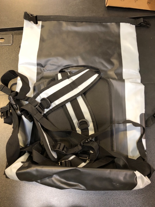 Photo 1 of Earth Pak Waterproof Backpack - Heavy Duty Hiking Backpack - Roll-Top Closure - Waterproof Bag - Cushioned Dry Bags Waterproof w/ IPX8 Waterproof Phone Case - Wet Bag for Hiking