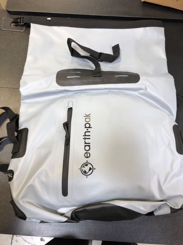 Photo 1 of Earth Pak Waterproof Backpack - Heavy Duty Hiking Backpack - Roll-Top Closure - Waterproof Bag - Cushioned Dry Bags Waterproof w/ IPX8 Waterproof Phone Case - Wet Bag for Hiking