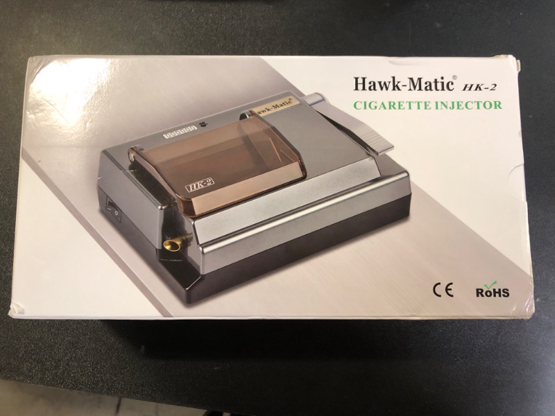 Photo 1 of Hawk-Matic HK2 Electric Cigarette Injector Machine for Size of Tubes: King & 100mm