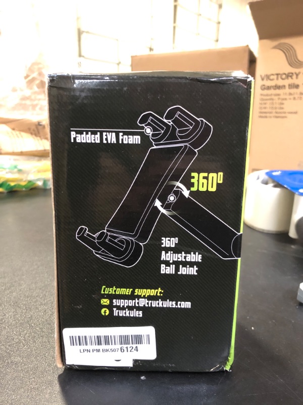 Photo 1 of Truckules Tablet Mount for Truck - Heavy Duty Super Suction Cup for Tablet & iPad Mount Truck Dashboard Windshield 16.7 inch Long Arm & Stable, Compatible with Tablet & iPad, Big Rig Truck 16.7 inch