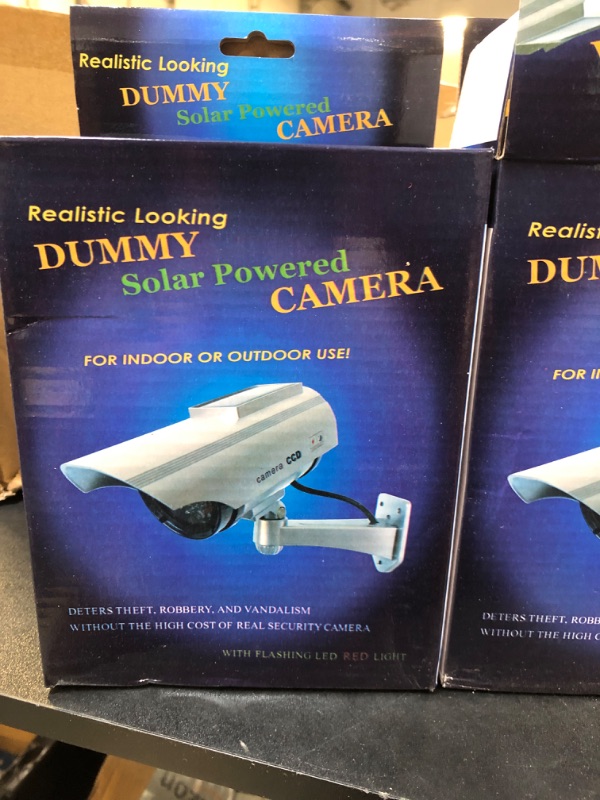 Photo 2 of 2 Box of Solar Powered Fake Security Camera