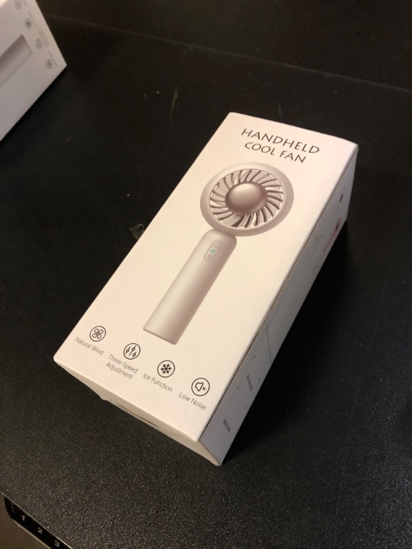Photo 1 of SpaLoo Portable Handheld Fan, Rechargeable Air Conditioner Fan, 3 Speed Adjustable Cooling Fans That Blow Cold Air, Gifts For Women Men Travel/Camping/Outdoor