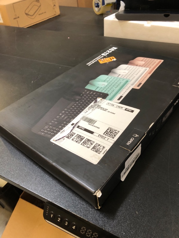 Photo 1 of Wireless Keyboard and Mouse Combo - Full-Sized Ergonomic Keyboard with Wrist Rest, Phone Holder, Sleep Mode, Silent 2.4GHz Cordless Keyboard Mouse Combo for Computer, Laptop, PC, Mac, Windows (Green)