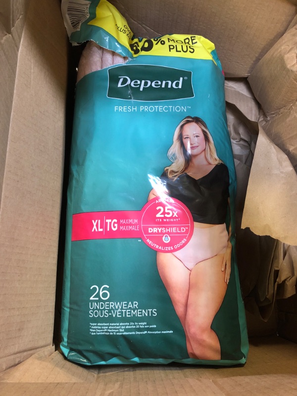 Photo 2 of Adult Incontinence Underwear for Women, Disposable, Maximum Extra Large