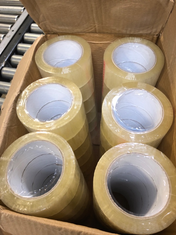 Photo 3 of Heavy Duty Clear Packing Tape 110 Yards Per Roll (36 Rolls) - 2 Inch Width 1.8 Mil Thick, Strong Pressure-Sensitive Adhesive Packing Tape for Office Storage Moving Mailing Packaging and Shipping