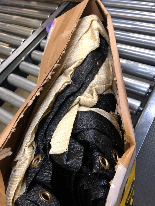 Photo 1 of TANG 4' x 25' Beige Tan Privacy Fence Screen Temporary Fence Screen Heavy Duty Windscreen Fence Netting Fence Covers Privacy Blockage Excellent Airflow for Backyard Garden School