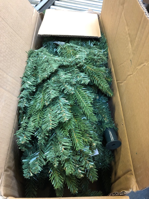 Photo 3 of 4FT Artificial Christmas Tree with 668 PE&PVC Mixed Branch Tips, Unlit Hinged Premium Spruce Fake Xmas Trees, Green, Foldable Base