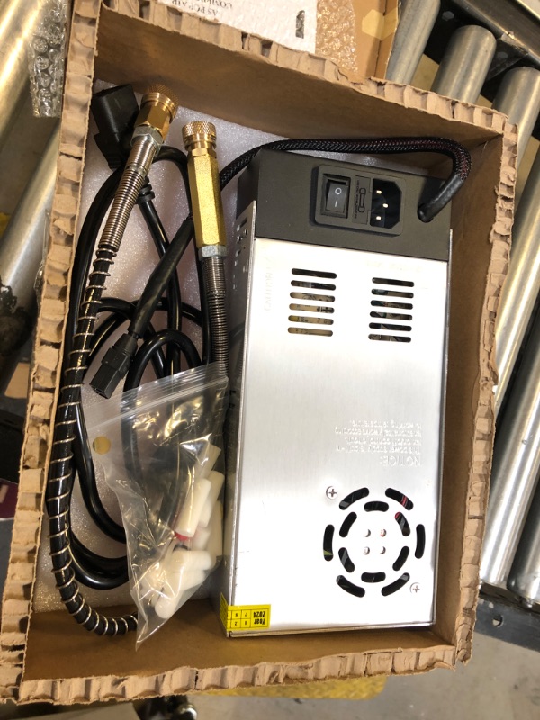 View 3 of TOAUTO A5 4500Psi 30Mpa PCP Air Compressor,12V DC/110V AC PCP Airgun Compressor with Built-in Fan& Water/Oil-Free& One Button Start, with Adapter HPA Compressor for Paintball/PCP Rifle/Mini Scuba Tank