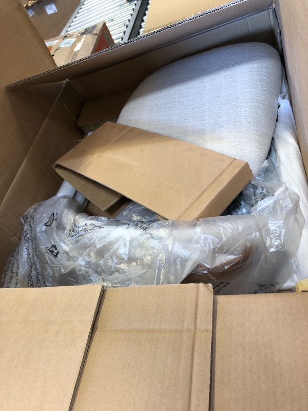 Photo 1 of COLAMY Bar Stool, Counter Height Bar Stools, Upholstered Counter Stool with Wood Legs for Kitchen Island Dining Room Bar, Beige