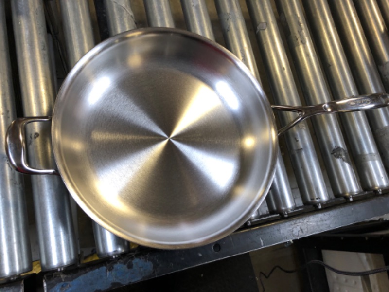 Photo 2 of Demeyere Atlantis Proline 12.6-inch Stainless Steel Fry Pan with Helper Handle