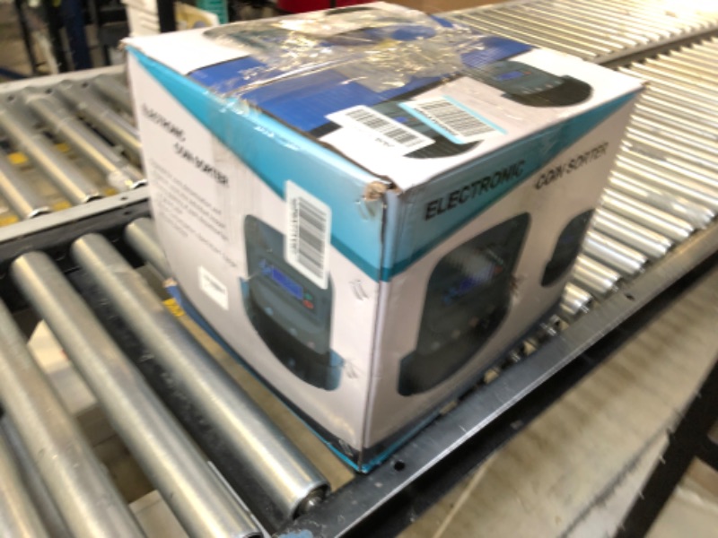 Photo 1 of Coin Counting and Sorting Machine Coin Counter Coin sorter Change Counter,can sort ¢1 ¢5 ¢10 ¢25 $1 Coins.with Preformed Coin Wrappers Rolls for Both totals and Counts,Calculation Speed max. 270/min