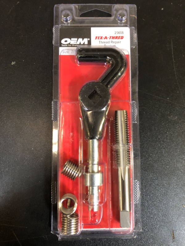 Photo 1 of OEMTOOLS 25608 7/16 Inch Fix-A-Thread Repair Kit