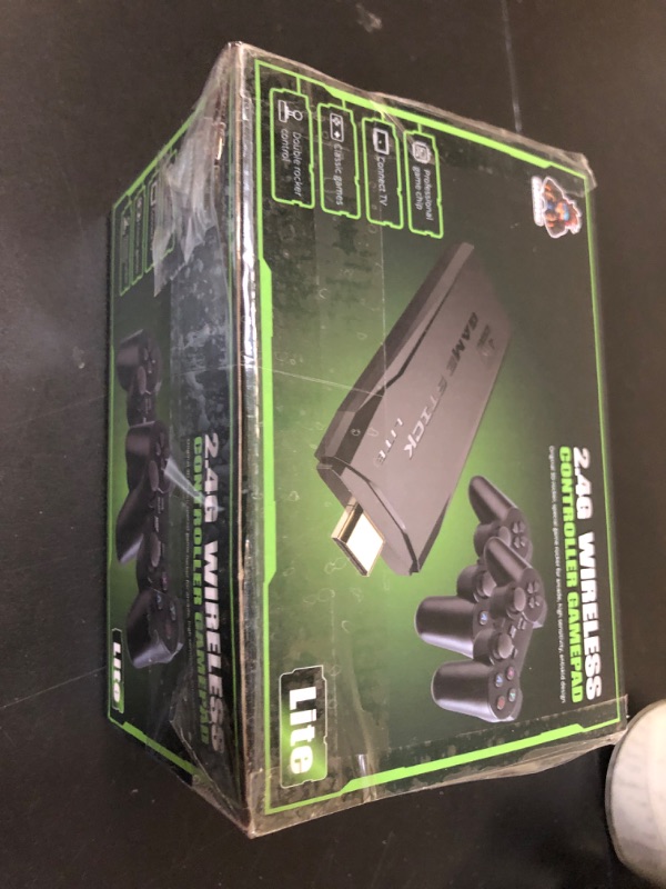 Photo 1 of Wireless Retro Game Console Stick Built-in 20000+ Classic Games, 4K HDMI Output Nostalgia Plug & Play Retro Video Gaming Stick with 15 Emulators and Dual 2.4G Wireless Controller?64GB Memory Card?