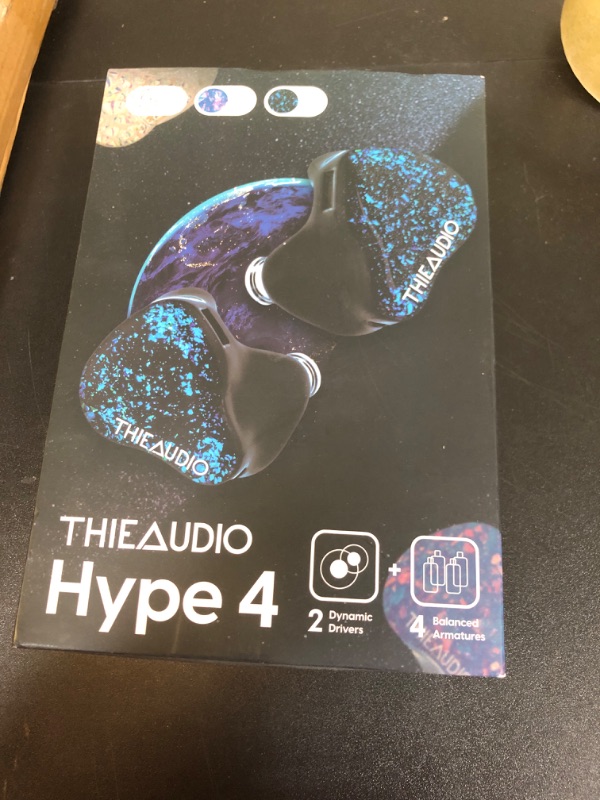 Photo 2 of Linsoul THIEAUDIO Hype 4 2DD+4BA in Ear Monitor, HiFi IEM Earphones with Tonal Balance, Latest Sonion Driver, Detachable Silver-plated OCC Cable for Audiophile Musician Professionals (Black)