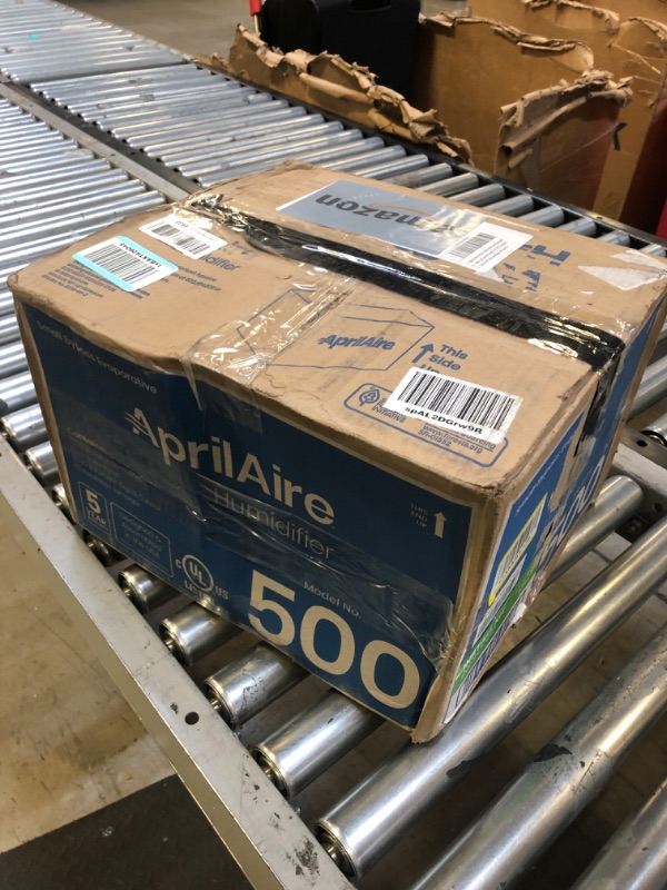 Photo 3 of AprilAire 500 12-gal. Whole-House Small Bypass Evaporative Humidifier with Automatic Digital Control for up to 3,600 sq. ft. + AprilAire Model 5844 Humidifier Installation Kit