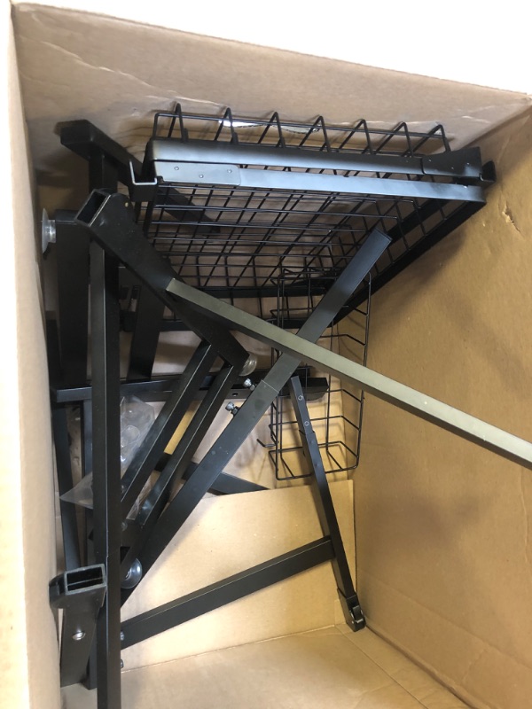 Photo 1 of ADBIU Over The Sink Dish Drying Rack (Expandable Height and Length) Snap-On Design 2 Tier Large Dish Rack (27-36L x 12W x 32.5-37H (inches))