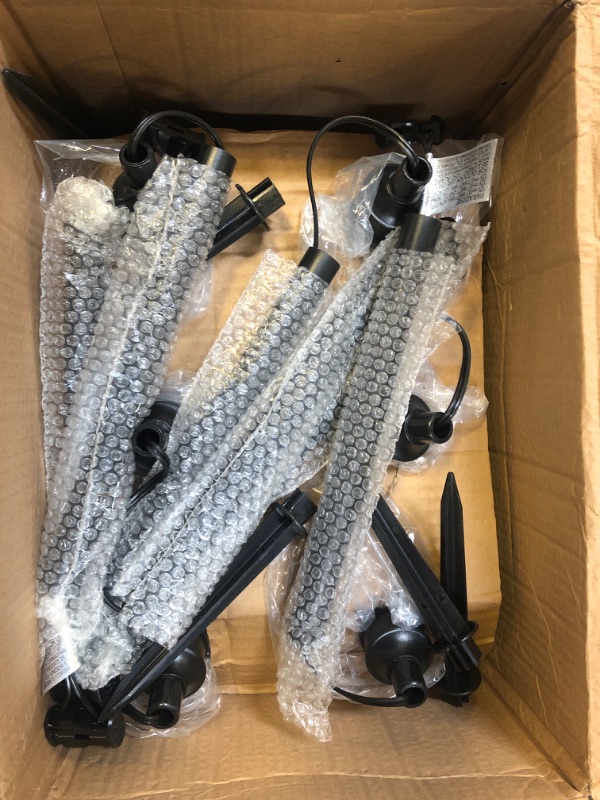 Photo 1 of Sterno Home LED Path Light Kit, 16 Lumens, 6-Pack, Black