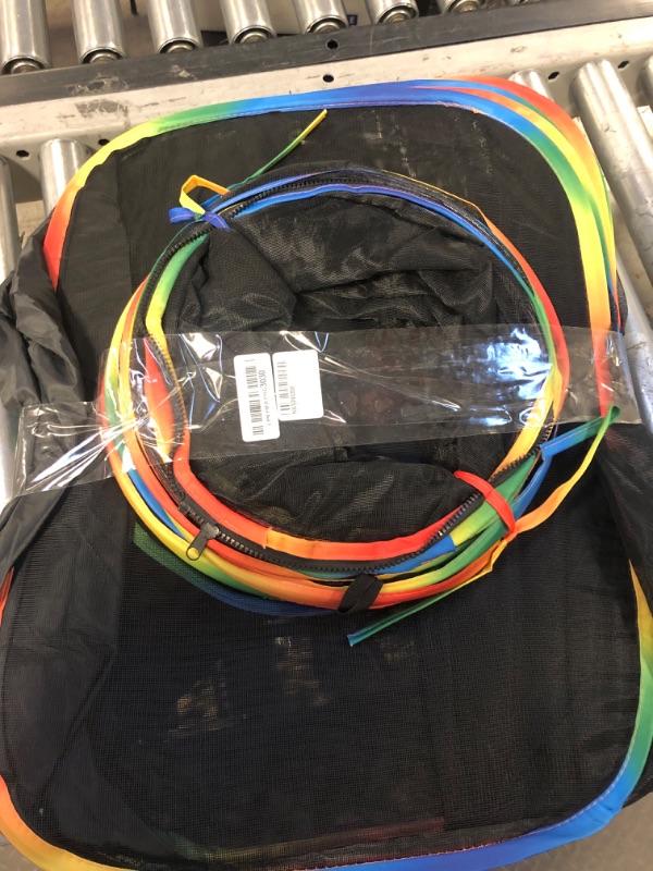 Photo 1 of LUCKITTY Outdoor Rainbow Cat Enclosures Playground,Outside House for Indoor Cats Include Portable Cat Tent, Circle Playpen Tunnel, for Kitty and Small Animals,Within Storage Bag