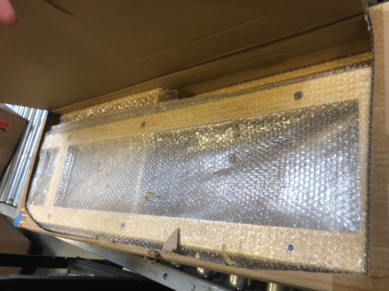 Photo 1 of PELYN Console Table, Entryway Table with 3 Tier Storage Shelves, Bamboo Sofa Table for Entryway, Living Room, Hallway, Couch, Kitchen, Bathroom