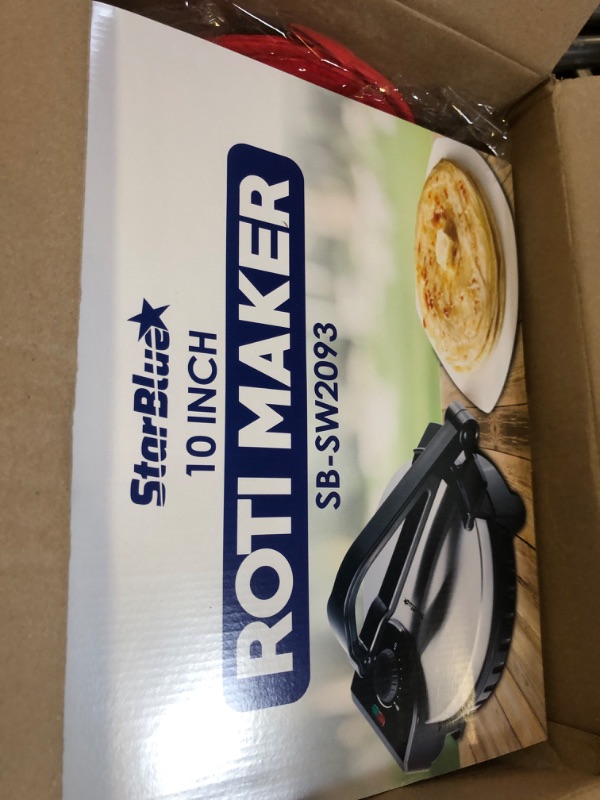 Photo 2 of 10inch Roti Maker by StarBlue with FREE Roti Warmer - The automatic Stainless Steel Non-Stick Electric machine to make Indian style Chapati