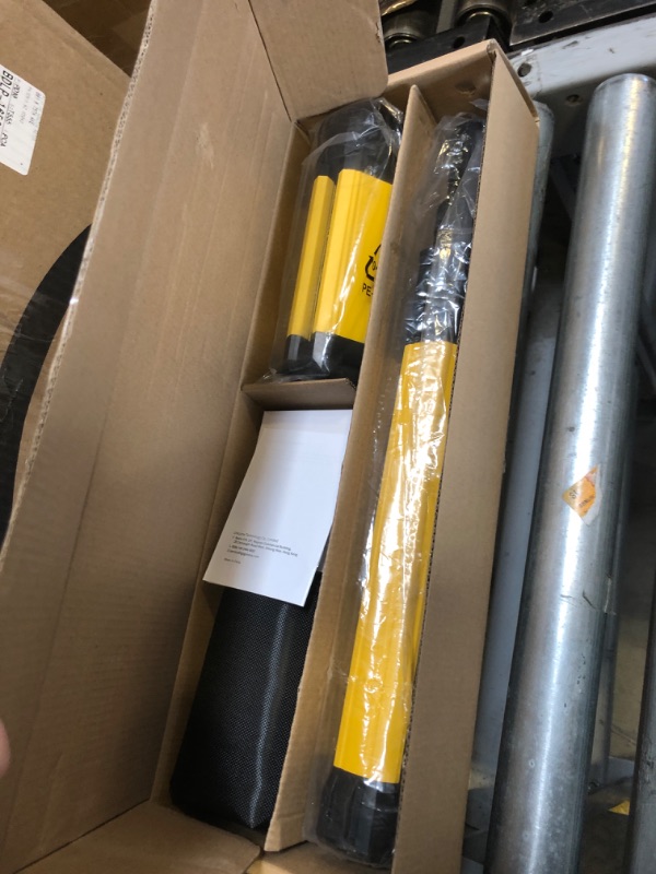 Photo 1 of Rechargeable Work Light with Stand, GoGonova Cordless Work Light with Triple LED Lamps, 8AH Battery, 700/1200/2200 Lumen, 4000/6500K Dimmable Led Work Light Kit ?Yellow?