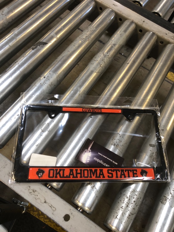 Photo 1 of Oklahoma State Alumni Black License Plate Frame