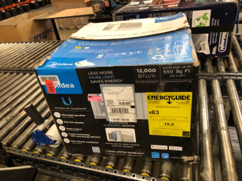 SOLD FOR PARTS **** Midea 12,000 BTU UShaped Smart Inverter Air