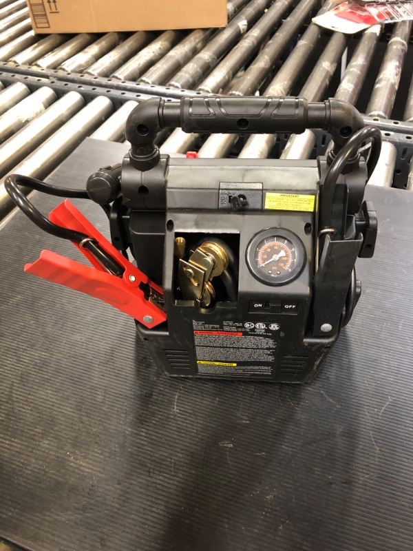 Photo 1 of 800 Peak Amp Automotive Jump Starter, Portable Power - Triple 15W USB Ports, 120 PSI Air Compressor
