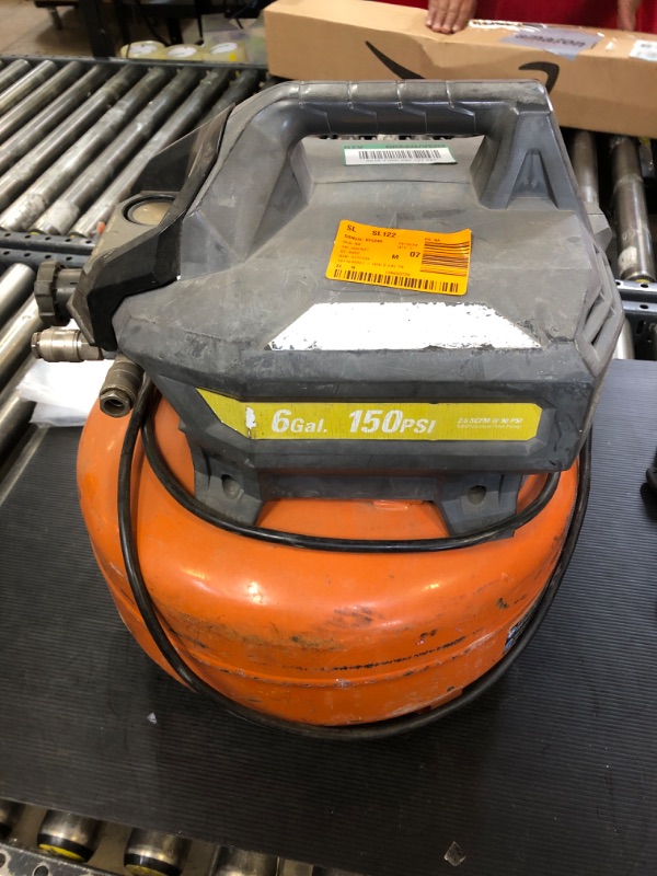 Photo 2 of  SOLD FOR PARTS ****  RDGD 6 gal. 150 PSI Portable Electric Pancake Air Compressor