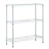 Photo 1 of 3-Tier Steel Wire Shelving Unit in Chrome (24 in. W x 30 in. H x 14 in. D)
