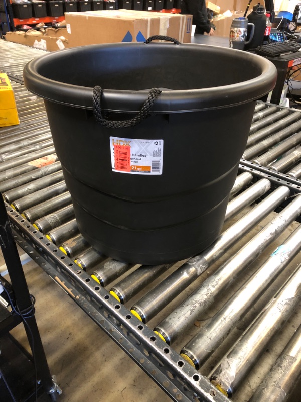 Photo 1 of 21 Gal. Utility Tub Storage Tote with Rope Handles


