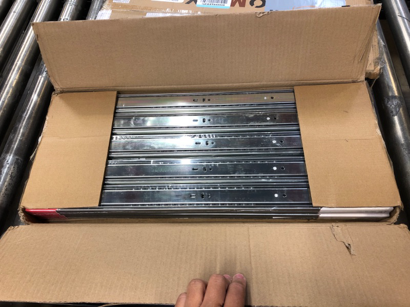 Photo 1 of Homdiy 10 Pairs 22 Inch Soft Close Drawer Slides Side Mount Dresser Cabinet Rails Heavy Duty Drawer Slides Metal Ball Bearing and Full Extension Kitchen Cabinet Drawer Runners 100 LB Capacity