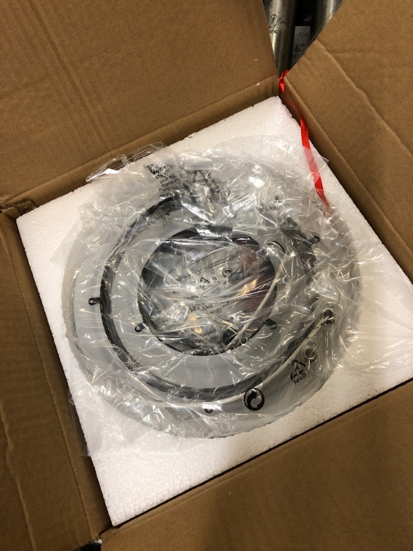 Photo 1 of TEMINBU Modern LED Ceiling Light, Black 4 Rings Flush Mount Ceiling Light, 4000K Lighting Fixture Ceiling Lamp for Kitchen, Bedroom, Living Room, Laundry Room