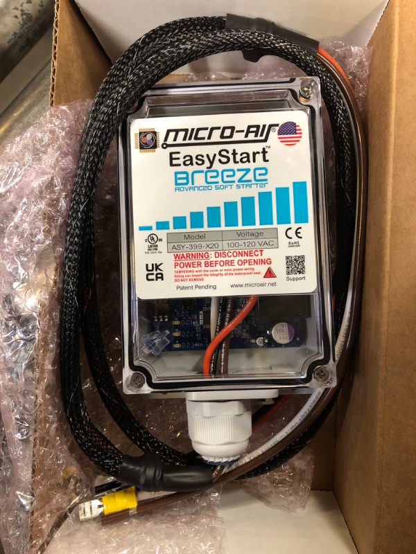 Photo 2 of MICRO-AIR EasyStart Breeze 399 - Soft Starter for RV Air Conditioners - Starter Compressor Unit for Travel Trailers - Soft Start for 120V RV A/C Motors - Compact Design & Easy to Install - RV Breeze