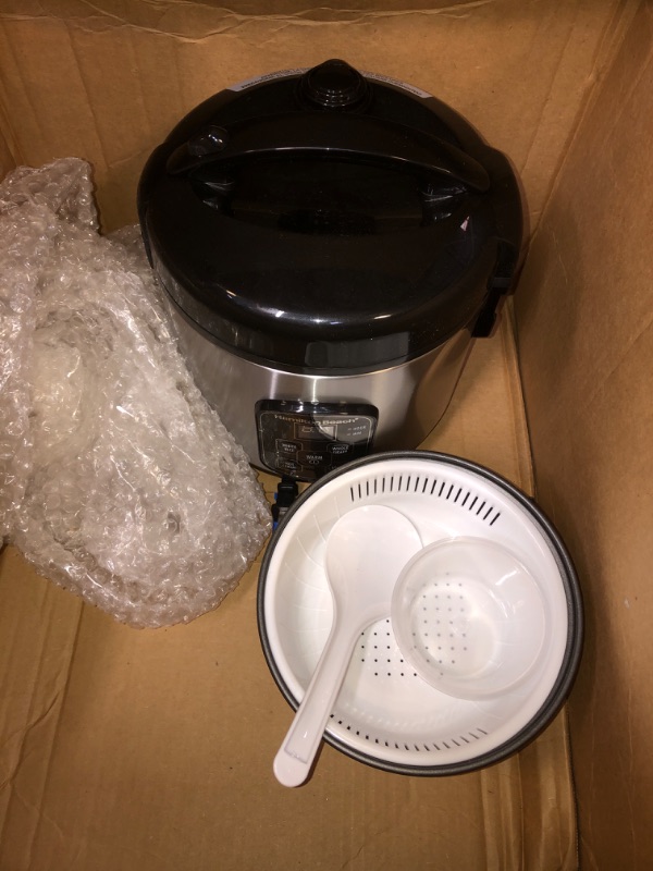 Photo 2 of SLIGHTLY USED ** Hamilton Beach (37518) Rice Cooker, 4 Cups Uncooked Resulting in 8 Cups Cooked