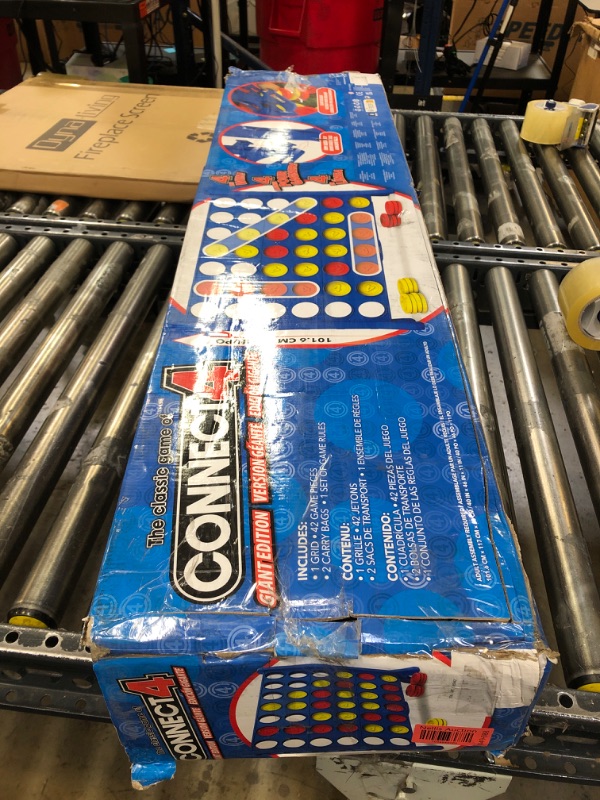 Photo 3 of Giant Connect 4: Hasbro's Original Connect4 Game Super-Sized - 46.5 inch All-Weather Official Four in a Row Board Game - Indoor or Outdoor Connect4 Fun for Adults and Family