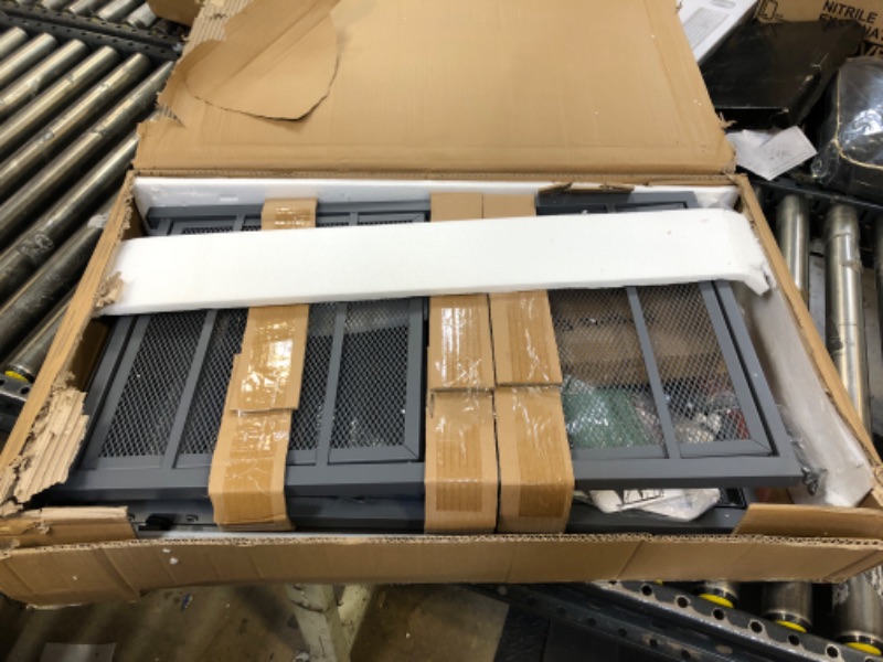 Photo 1 of Dining Cart Table with Double-Shelf, Movable Stainless Steel Flattop Grill Cart?Stainless Steel Grey?