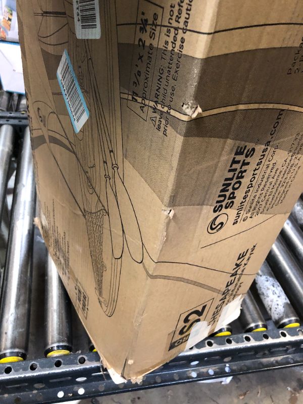 Photo 1 of Sunlite Sports 2 Person Inflatable Kayak with Sunshade Canopy, High Output Air Pump and Storage Bag, Portable Tandem Kayak with Aluminum Oars for Lakes and Rivers