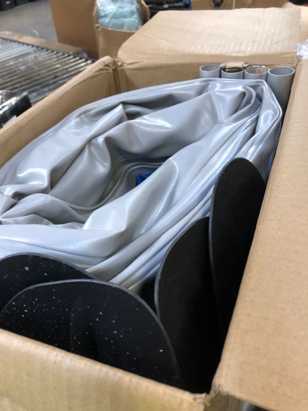 Photo 1 of Sunlite Sports 2 Person Inflatable Kayak with Sunshade Canopy, High Output Air Pump and Storage Bag, Portable Tandem Kayak with Aluminum Oars for Lakes and Rivers